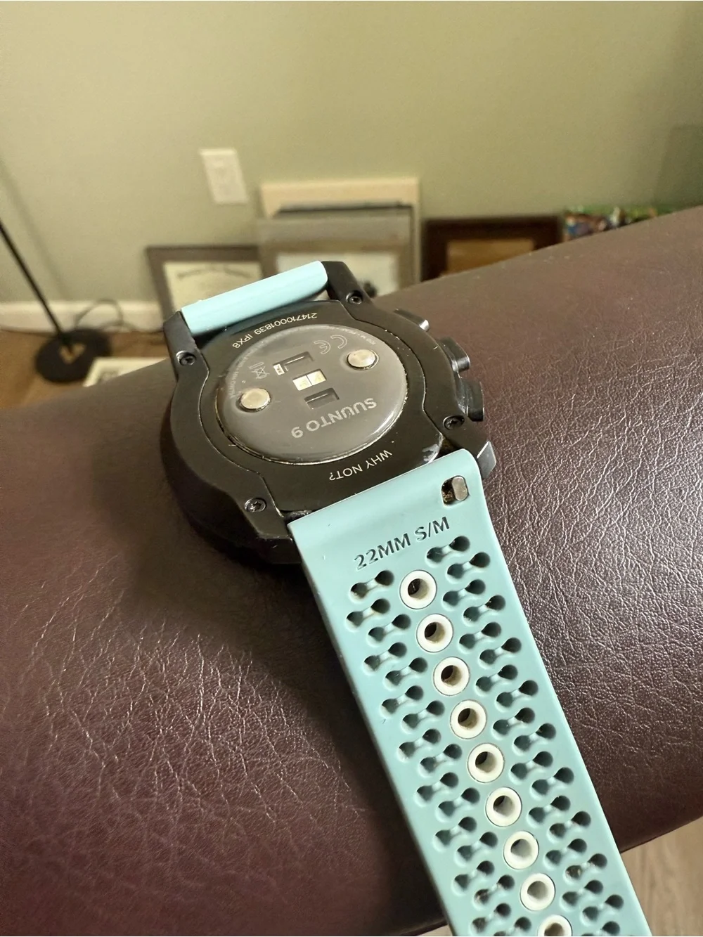 Suunto 9 Peak GPS Sports Watch with Light Blue Ventilated Strap